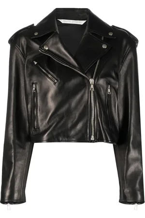 Palm Angels Zip-up leather jacket