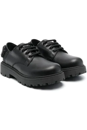 Moschino Logo-plaque leather sneakers