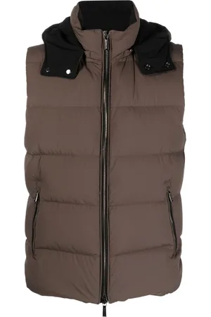 MOORER High-neck padded gilet