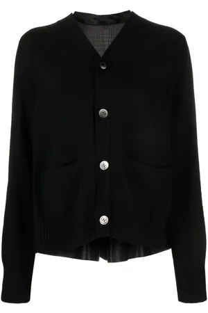 SACAI Panelled wool cardigan