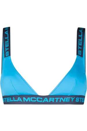 Stella McCartney Logo-embellished bralette bikini top
