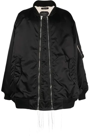 Nicolas Andreas Taralis Exposed-seam zip-up bomber jacket