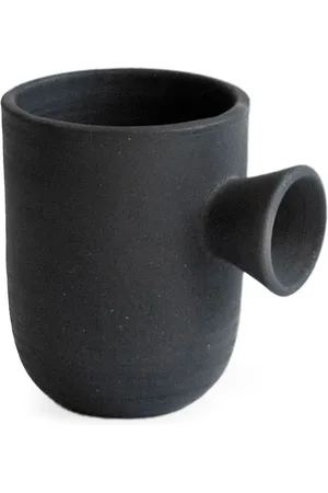 Origin Made Charred Cup clay vase (13cm)