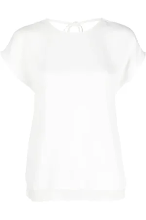 Twin-Set V-back short-sleeved blouse