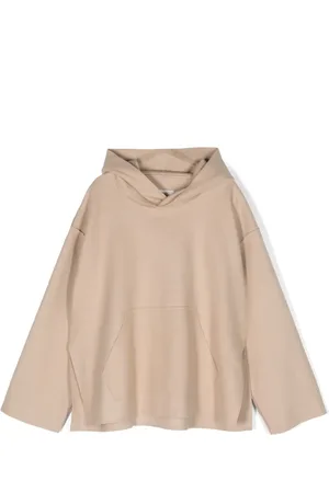 Maison Margiela Logo-embroidered drop-shoulder hoodie