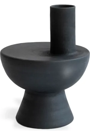 Origin Made Charred Chimney clay vase (31,3cm)