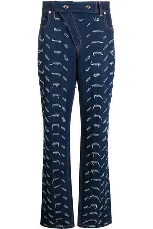 JUNTAE KIM High-waist bootcut jeans