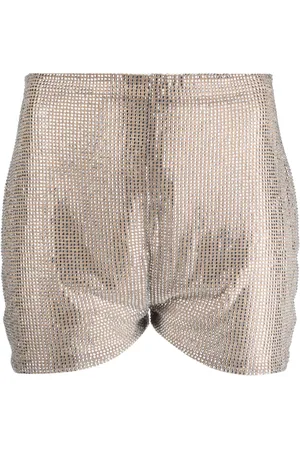 GIUSEPPE DI MORABITO Rhinestone-embellished high-waist shorts
