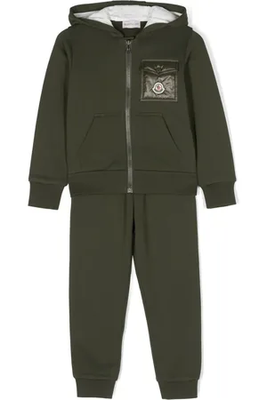 Moncler Logo-patch cotton tracksuit set