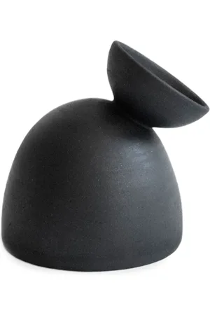 Origin Made Charred Dome clay vase (16cm)