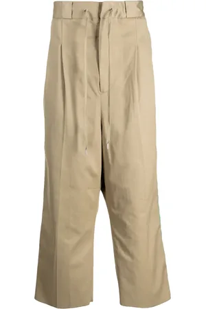 Takahiromiyashita The Soloist Drawstring-waist drop-crotch trousers