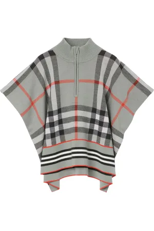 Burberry Batwing-sleeves half-zip jumper