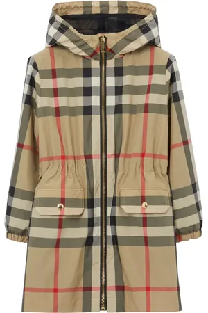 Burberry Vintage-check hooded parka
