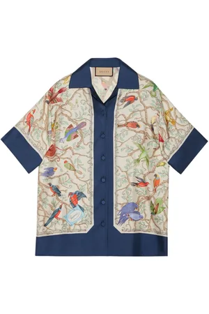 Gucci Oxford Cotton And Silk Bowling Shirt - Farfetch