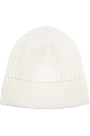 Moncler Logo-patch ribbed-knit beanie