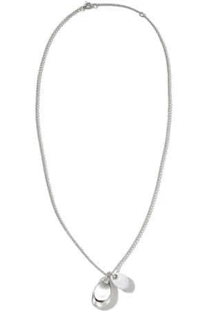 John Hardy Sterling pebble pendant necklace