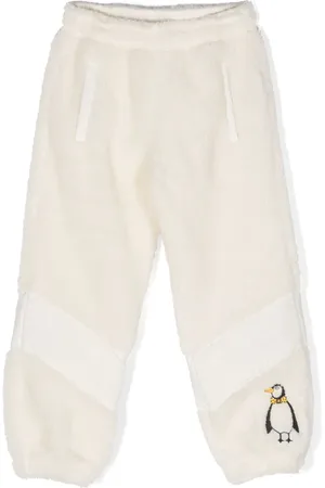 Mini Rodini Penguin Pile striped track pants