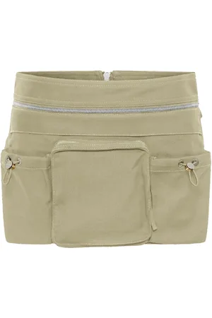 DION LEE Belted-waist mini skirt