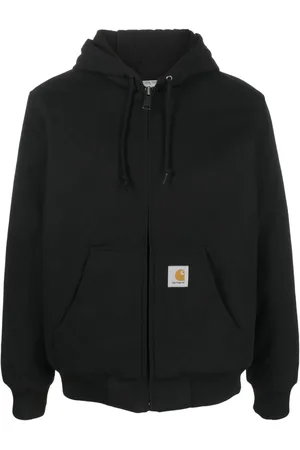 Carhartt Logo-patch cotton hooded jacket