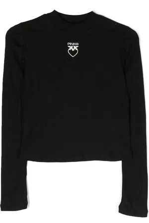 Pinko Logo-embroidered ribbed-knit jumper