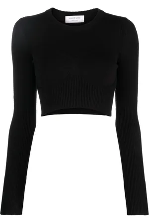 Marine Serre Cropped knitted top
