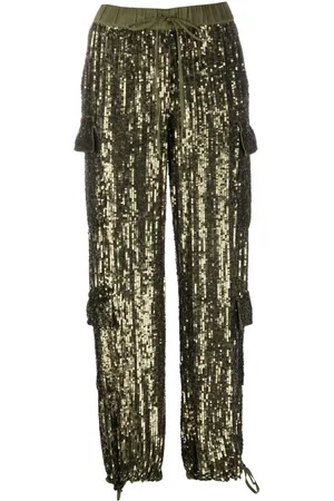 P.A.R.O.S.H. Sequin-embellished trousers