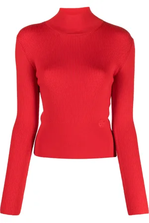 Patou Merino-blend mock-neck jumper