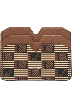 MOREAU Monogram-pattern leather wallet