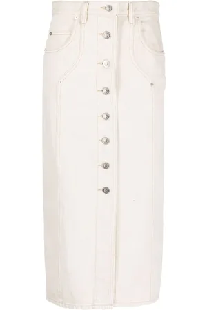 Marant Etoile Vandy denim midi skirt