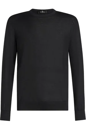 Etro Logo-embroidered crew-neck jumper