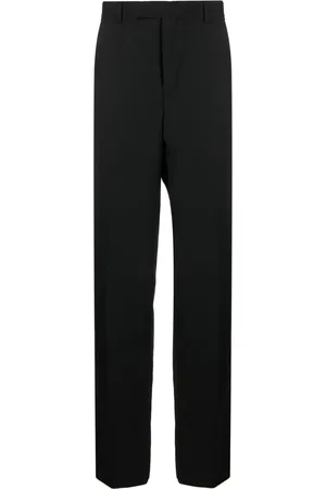 VERSACE Medusa-plaque tailored wool trousers