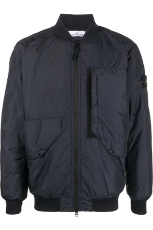 Stone Island Compass-badge panelled bomber jacket