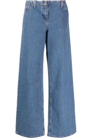MAGDA BUTRYM Logo-patch wide-leg jeans