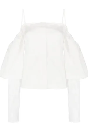 REJINA PYO Bay off-shoulder cotton blouse