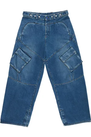 MARCELO BURLON Wide-leg cargo jeans