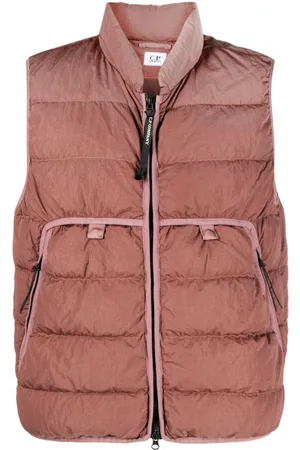 Balmain Pb Monogram-jacquard Quilted Gilet In Brown