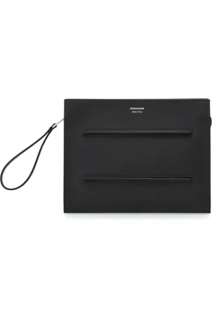 Salvatore Ferragamo Logo-print leather document holder
