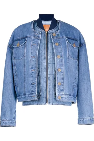 REJINA PYO Wells layered denim bomber jacket