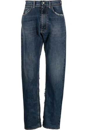 Maison Margiela X Pendleton yoke-detail tapered jeans