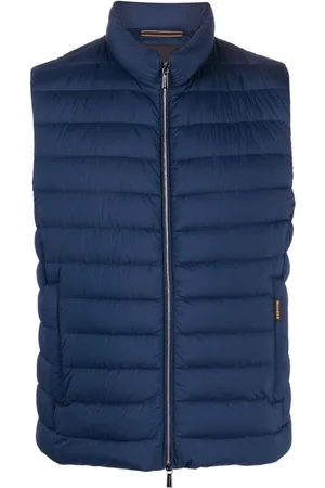 MOORER Quilted zipped gilet