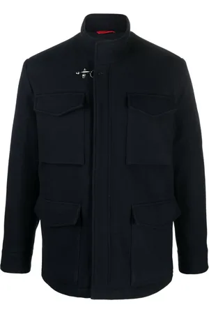FAY Field drawstring-waist wool blend jacket