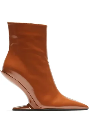 Nº21 Patent-finish leather ankle boots