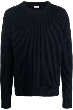 Fursac Crew-neck ribbed-knit sweatshirt