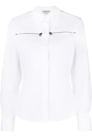 Alexander McQueen Zip-embellished cotton shirt