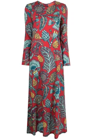La DoubleJ Swing floral-print maxi dress