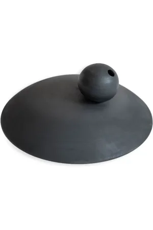 Origin Made Charred Sphere clay vase (12,5cm)