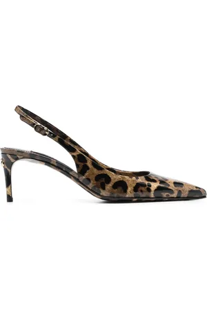 Dolce & Gabbana X Kim 75mm slingback leather pumps