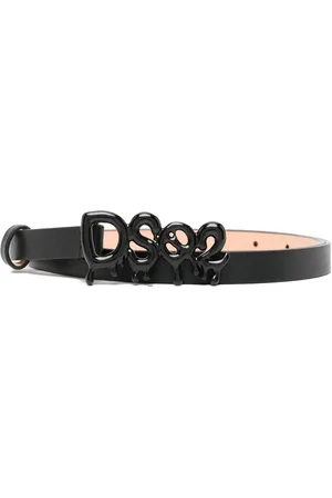 Dsquared2 Logo-buckle leather belt
