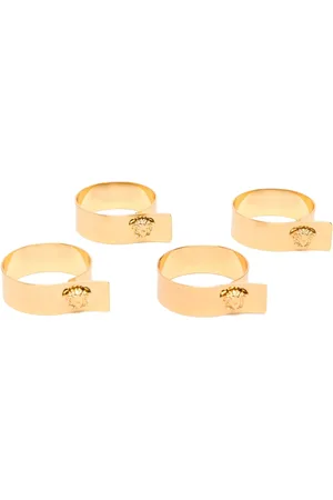 VERSACE Medusa-head napkin rings (set of four)