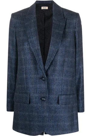 Zadig & Voltaire Check-pattern wool blazer